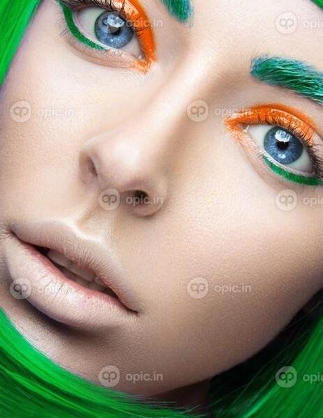 عکس صورت چشم سبز