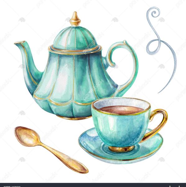 عکس از قوری چای