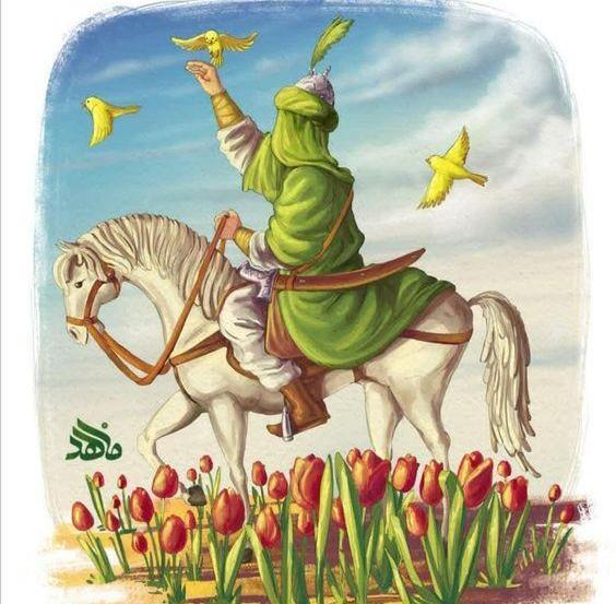 عکس کودکانه از امام حسین