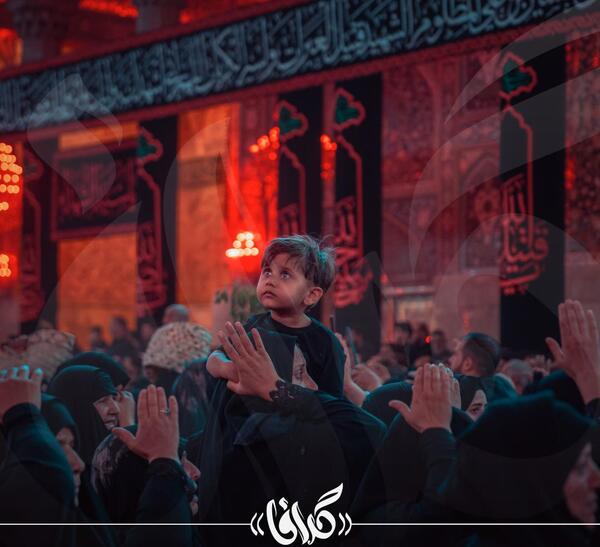 عکس کودکانه از امام حسین