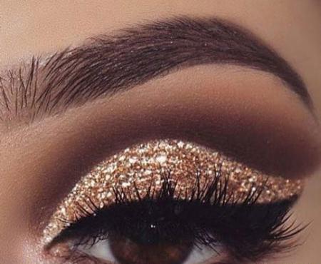 عکس سایه چشم مشکی طلایی