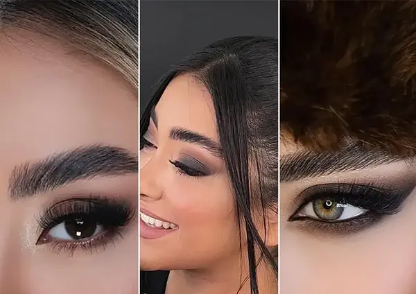 عکس سایه چشم مشکی طلایی