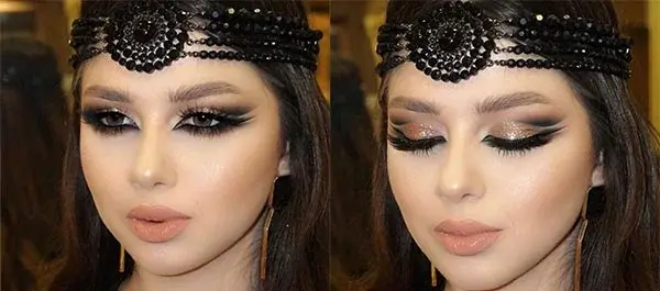 عکس سایه چشم مشکی طلایی