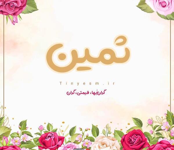 ثمین به انگلیسی عکس نوشته