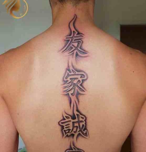 عکس تاتو کمر مردانه