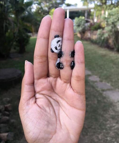 عکس تاتو پاندا کوچک