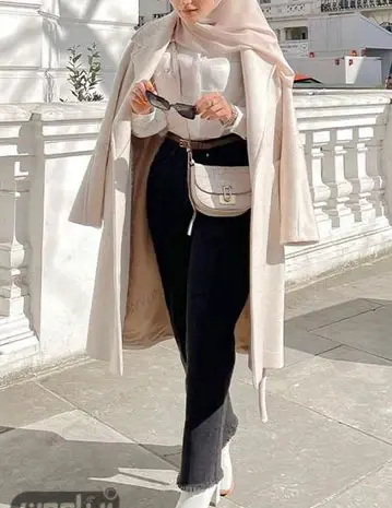 عکس پاییزی با حجاب