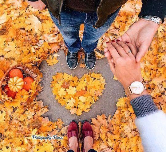 عکس پاییزی با حجاب
