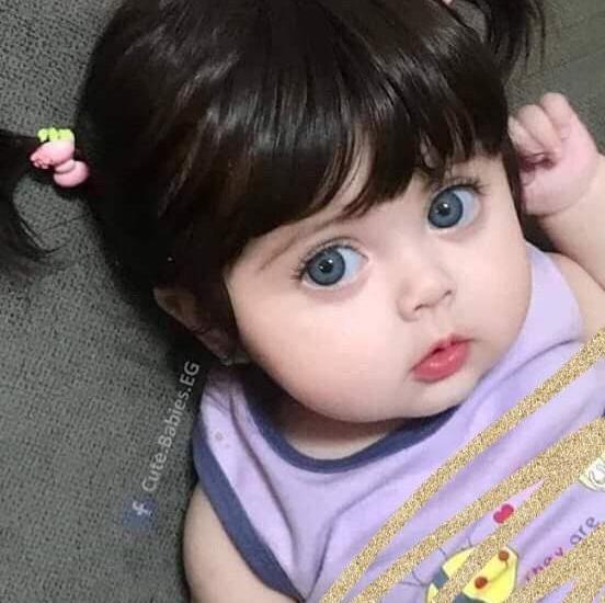 عکس بچه چشم آبی