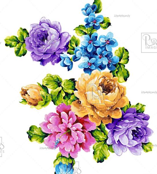 عکس گل رنگارنگ برای تصویر زمینه