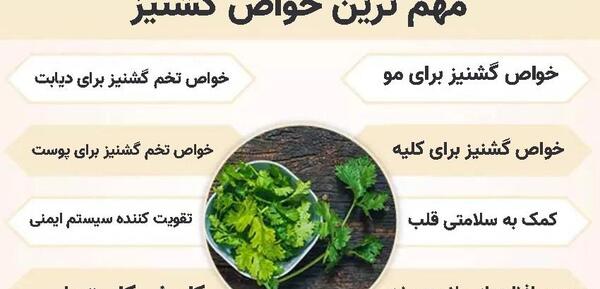 عکس گشنیز و جعفری