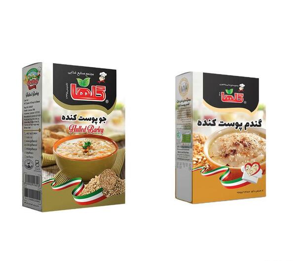 عکس جو و گندم پوست کنده