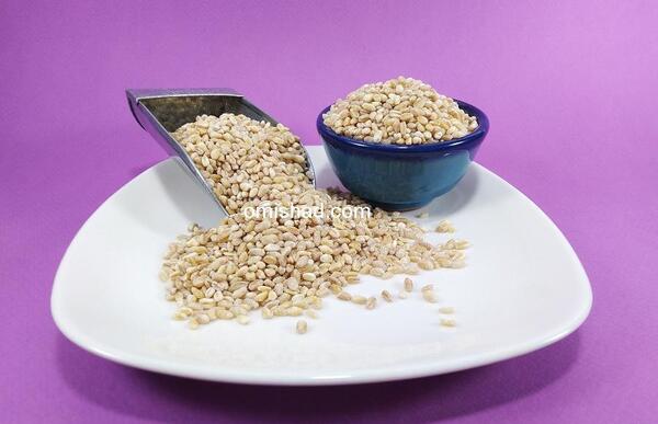 عکس جو و گندم پوست کنده