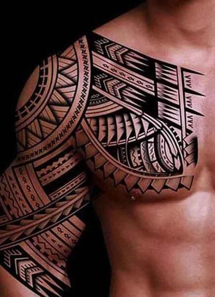 عکس تاتو روی بدن مرد
