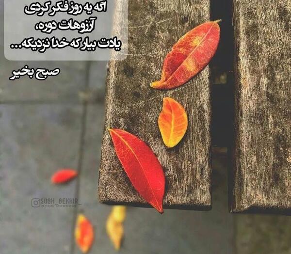 عکس پروفایل صبح بخیر پاییزی