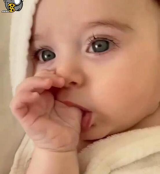 عکس نوزاد چشم رنگی پسر