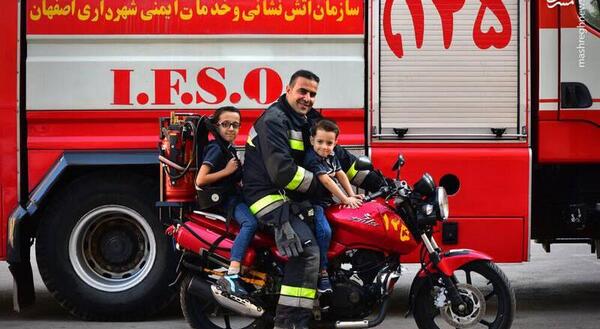 عکس آتش نشانی واقعی