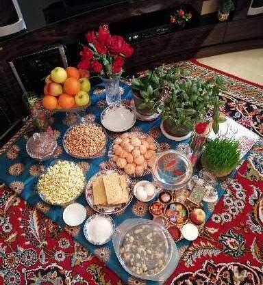 عکس سفره هفت سین ۱۴۰۲ نی نی سایت