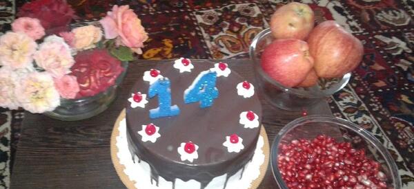 عکس تولد 14 سالگی