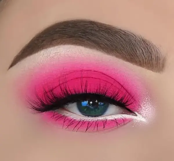 عکس سایه چشم صورتی دخترانه