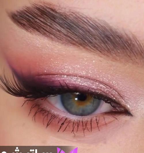 عکس سایه چشم صورتی دخترانه