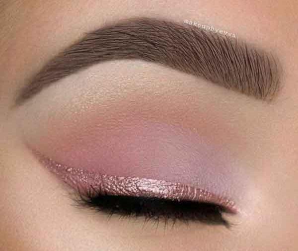 عکس سایه چشم صورتی دخترانه