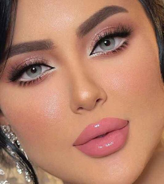 عکس سایه چشم صورتی دخترانه