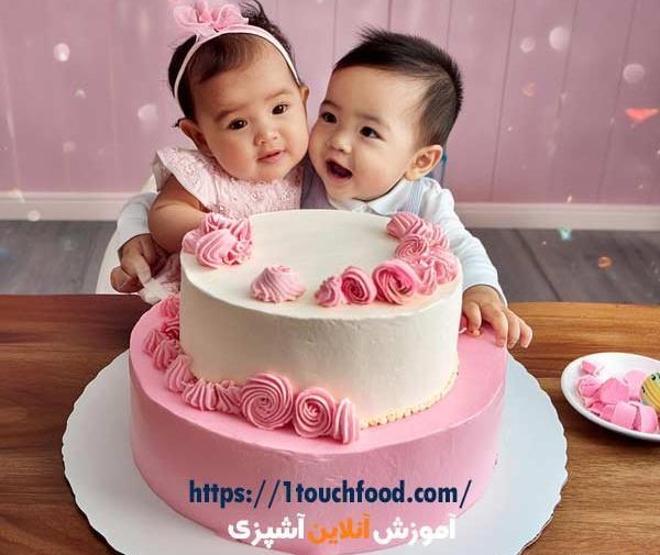 عکس کیک تولد نوزادی دختر