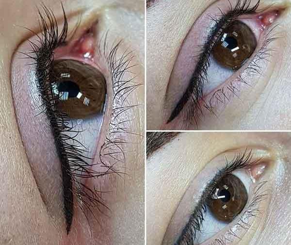 عکس تاتو خط چشم گربه ای