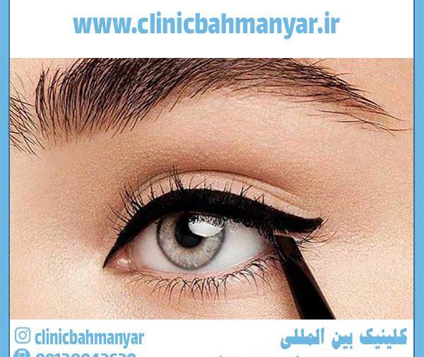 عکس تاتو خط چشم گربه ای