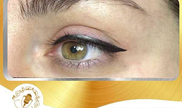عکس تاتو خط چشم گربه ای