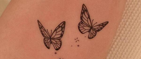 عکس تاتو خام پروانه