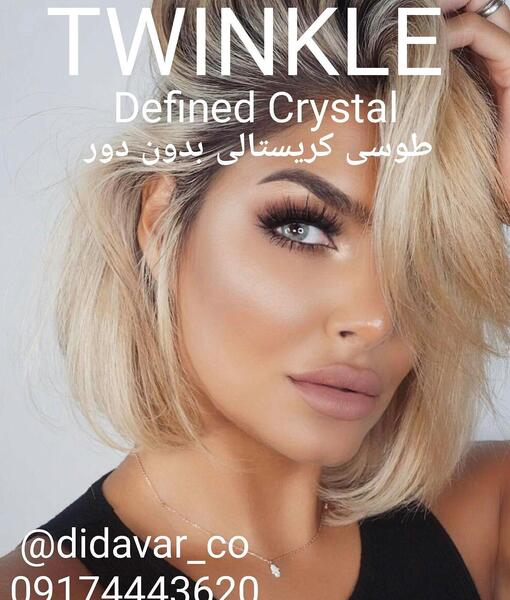 عکس لنز چشم صورتی