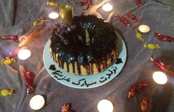 عکس تولد کیک فیک