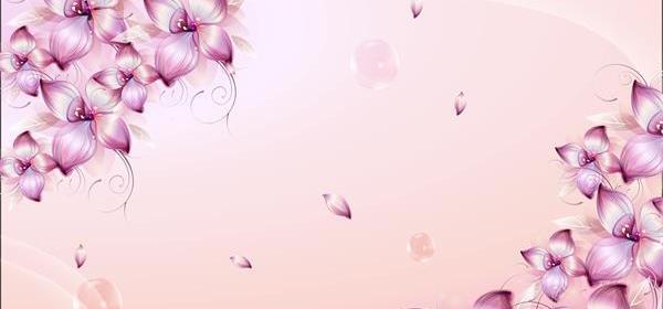عکس تصویر زمینه گل بنفش