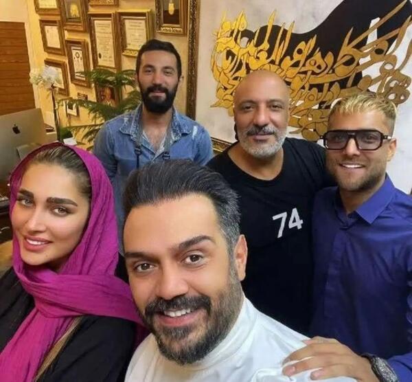 عکس بازیگر امیر جعفری با همسرش