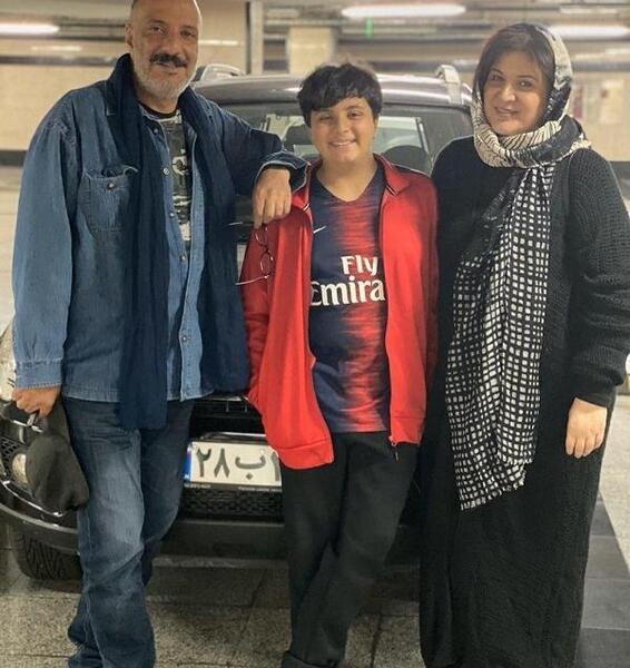 عکس بازیگر امیر جعفری با همسرش