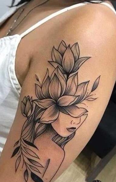 عکس گل برای تاتو روی دست