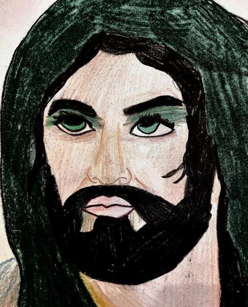 عکس طراحی شده امام حسین