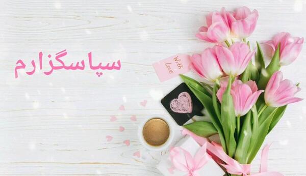 عکس پیام تشکر از تبریک گفتن تولد