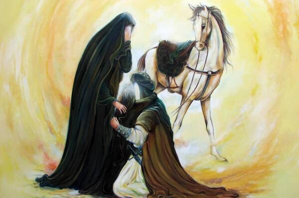 عکس پروفایل حضرت زینب و امام حسین