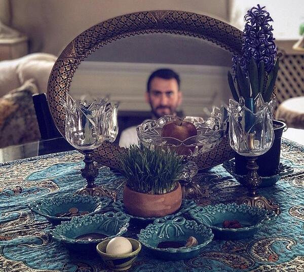 عکس اینه در سفره هفت سین