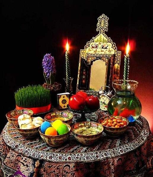عکس اینه در سفره هفت سین