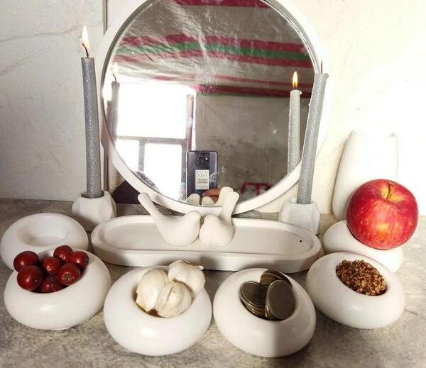 عکس اینه در سفره هفت سین