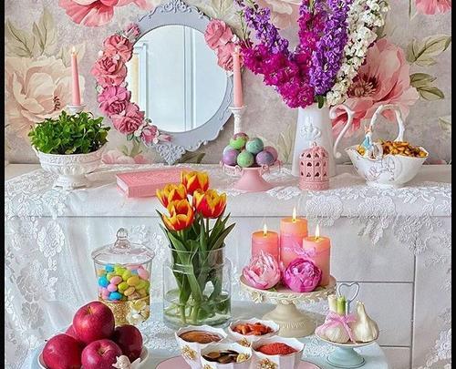 عکس اینه در سفره هفت سین