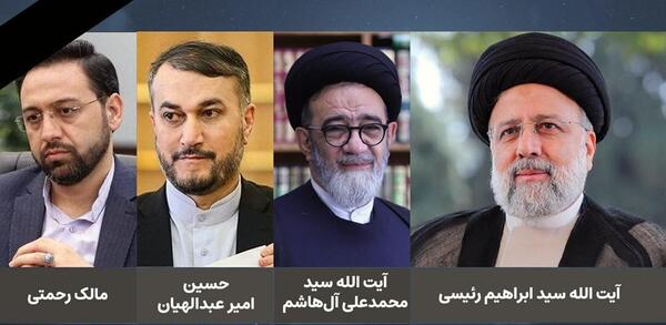 عکس چهره جنازه ی رئیس جمهور ایران