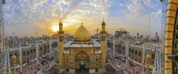 عکس نقاشی گنبد امام علی