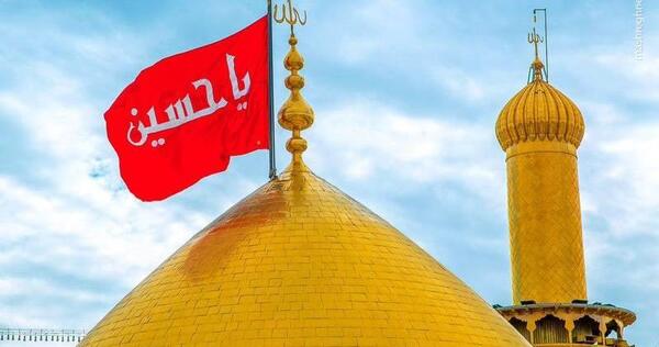 عکس نقاشی گنبد امام علی