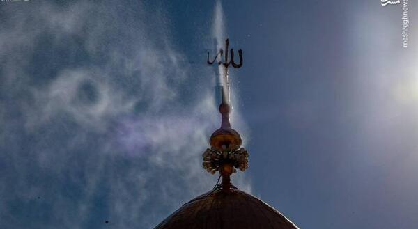 عکس نقاشی گنبد امام علی
