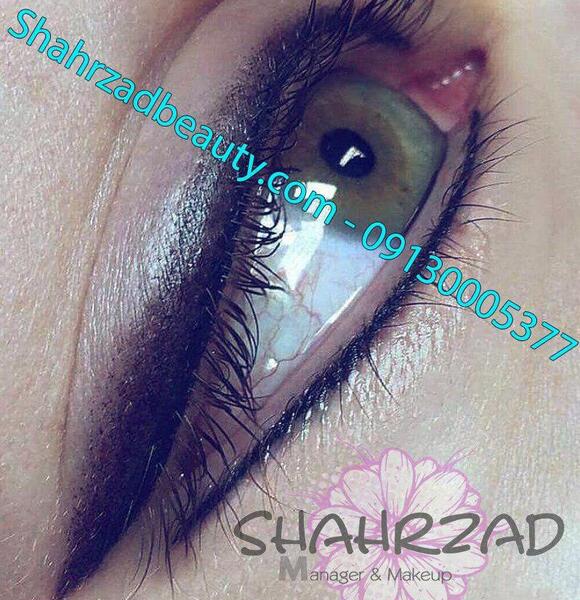 عکس تاتو خط چشم بالا